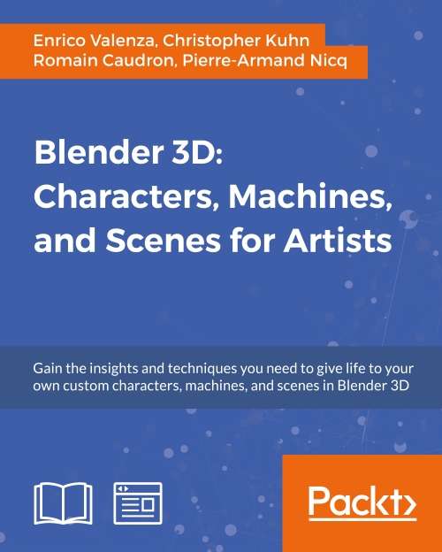Book cover of Blender 3D: Characters, Machines, and Scenes for Artists
