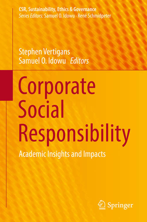 Book cover of Corporate Social Responsibility