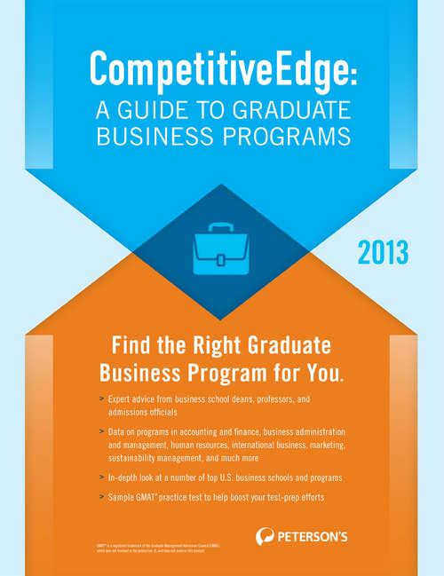 Book cover of CompetitiveEdge:A Guide to Business Programs 2013