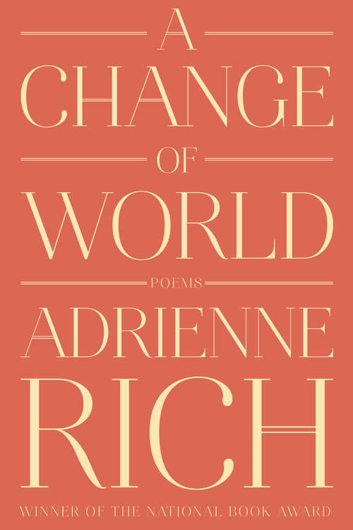 Book cover of A Change of World: Poems