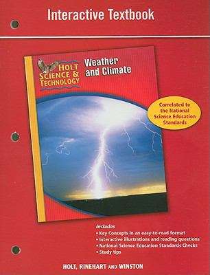 Book cover of Holt Science & Technology: Weather and Climate, Interactive Textbook