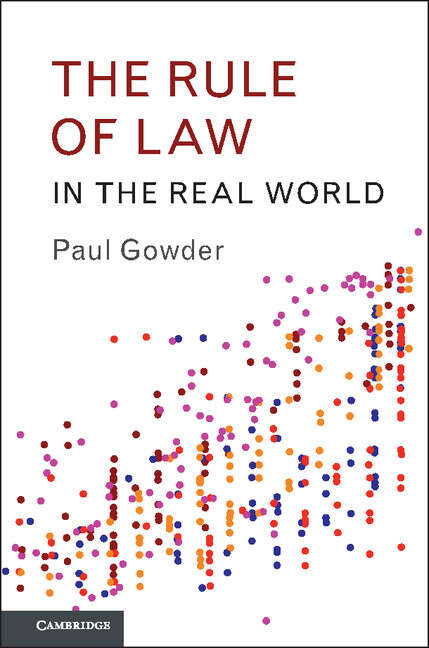 Book cover of The Rule of Law in the Real World