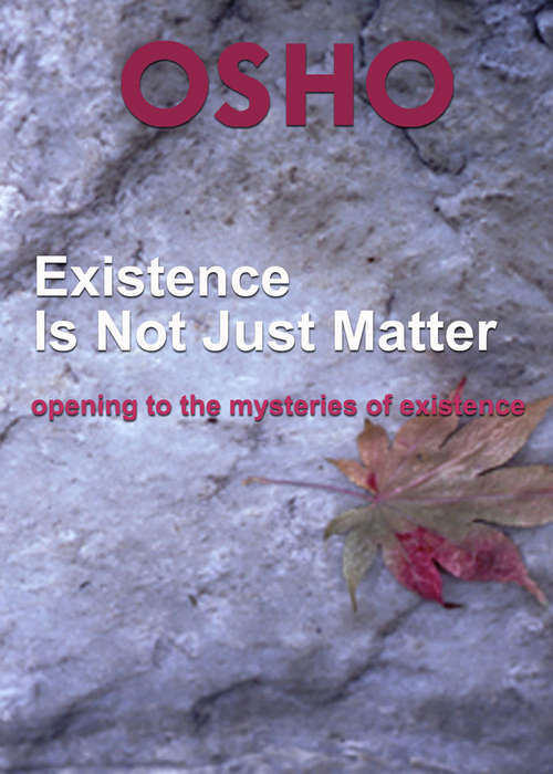 Book cover of Existence Is Not Just Matter