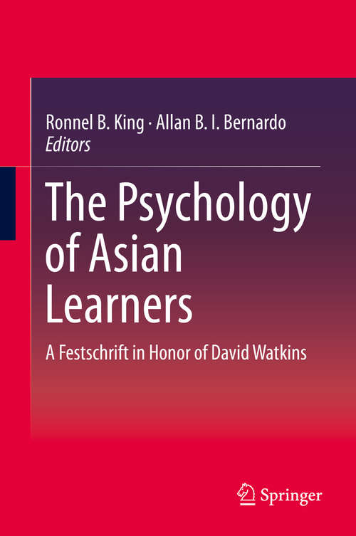 Book cover of The Psychology of Asian Learners