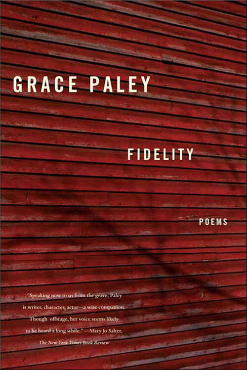 Book cover of Fidelity: Poems