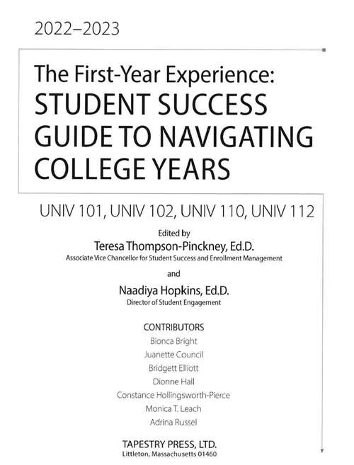 Book cover of Bronco's Guide to First Year College