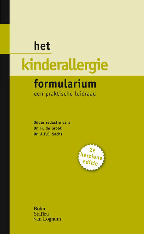 Book cover of Het kinderallergie formularium