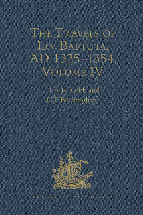 Cover image of The Travels of Ibn Battuta, AD 1325–1354