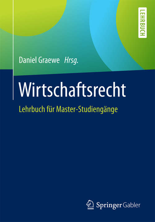 Book cover of Wirtschaftsrecht