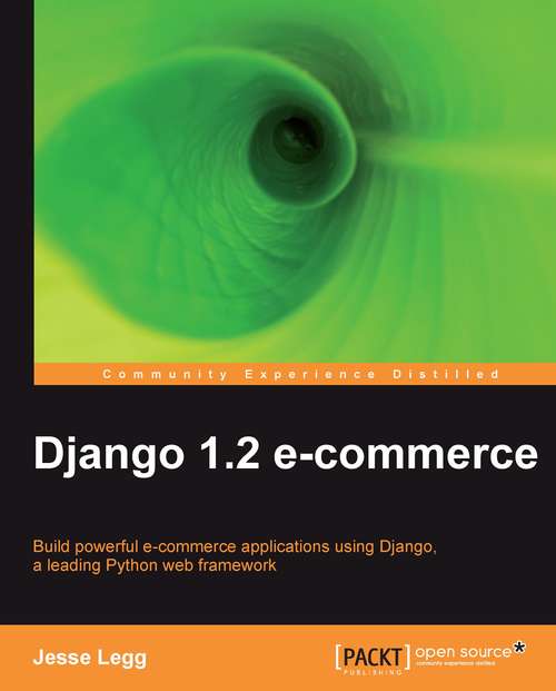 Book cover of Django 1.2 e-commerce