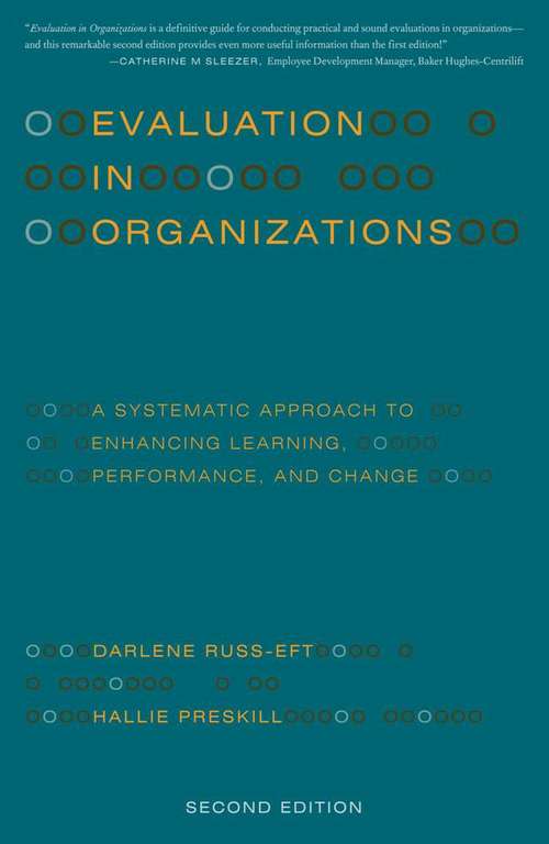 Book cover of Evaluation in Organizations