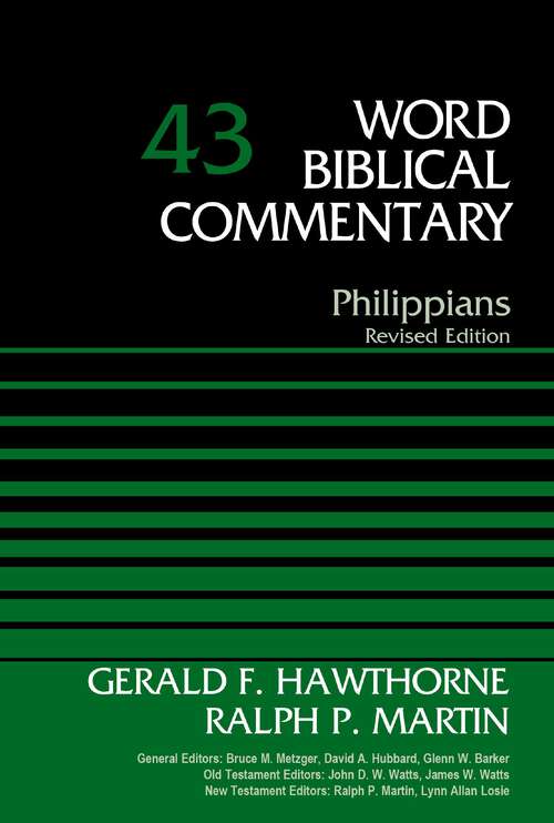 Book cover of Philippians, Volume 43: Revised Edition (Word Biblical Commentary)