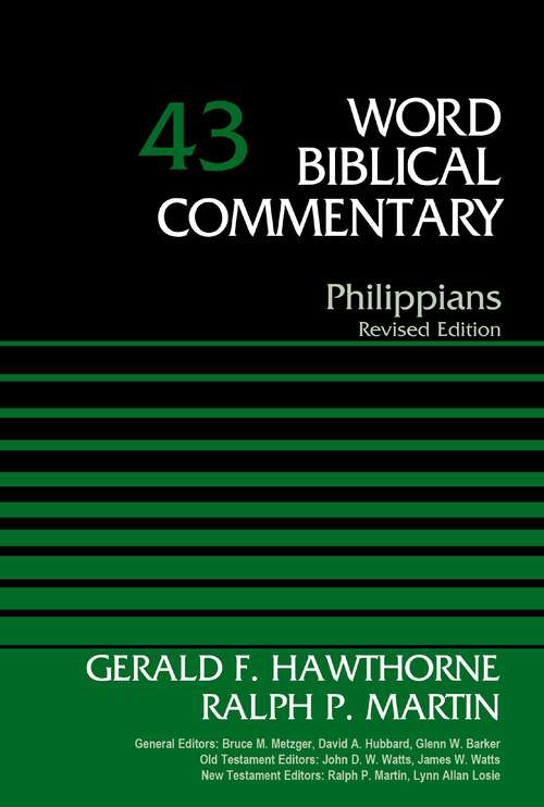 Book cover of Philippians, Volume 43