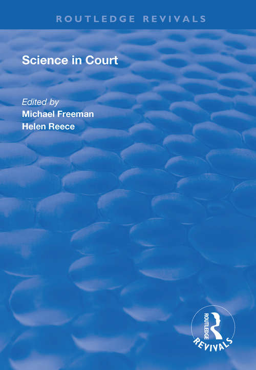 Science in Court (Routledge Revivals)