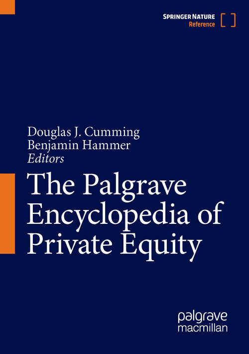 Book cover of The Palgrave Encyclopedia of Private Equity