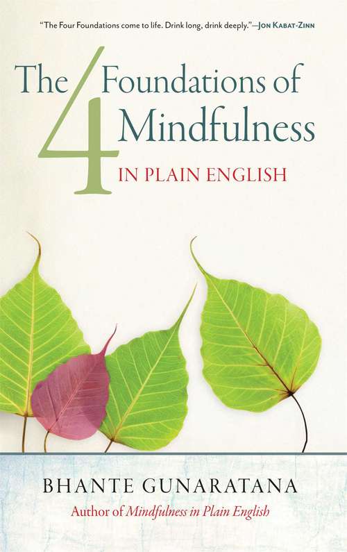 Book cover of The Four Foundations of Mindfulness in Plain English