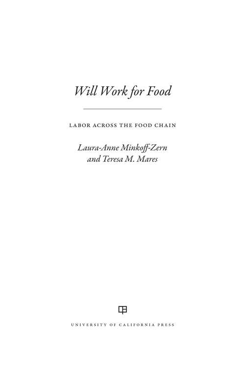 Book cover of Will Work for Food: Labor across the Food Chain (1)