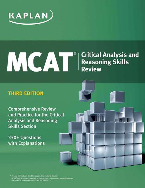 Book cover of MCAT Critical Analysis and Reasoning Skills Review: Online + Book