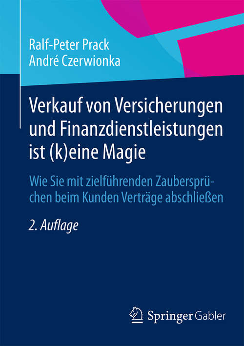 Book cover of Verkauf von Versicherungen und Finanzdienstleistungen ist (k)eine Magie