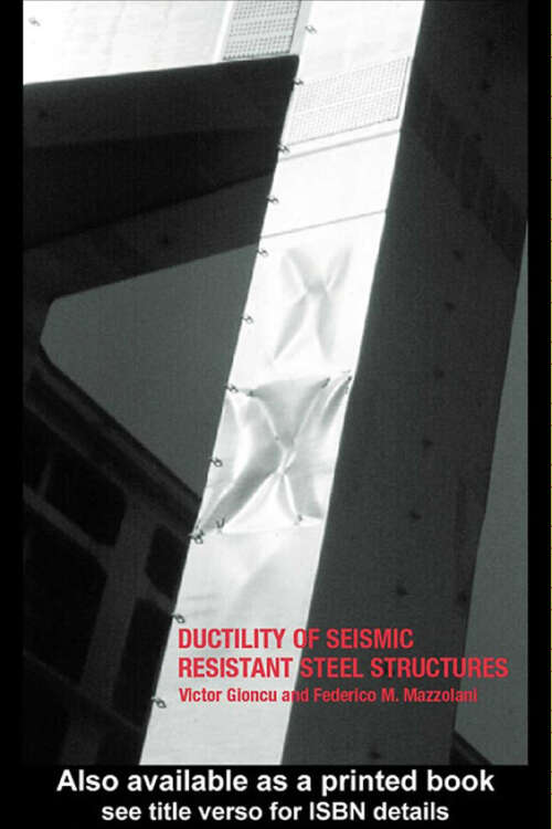 Book cover of Ductility of Seismic-Resistant Steel Structures (1)