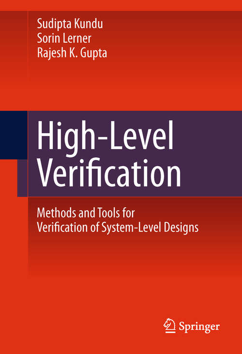 Book cover of High-Level Verification