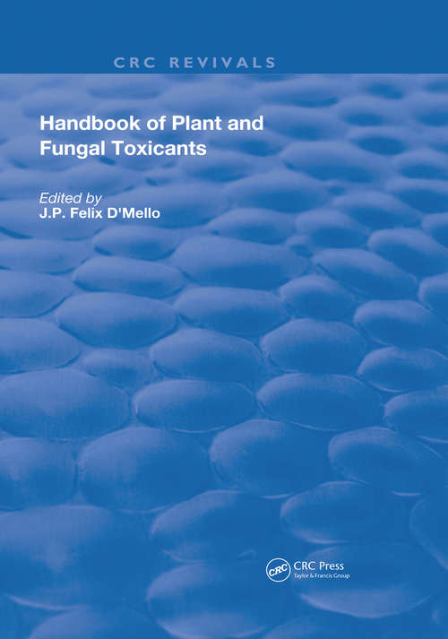 Handbook of Plant and Fungal Toxicants (Routledge Revivals)