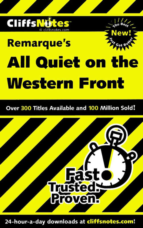 CliffsNotes on Remarque's All Quiet on the Western Front