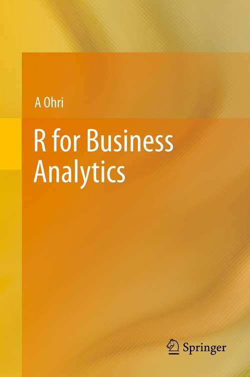Book cover of R for Business Analytics