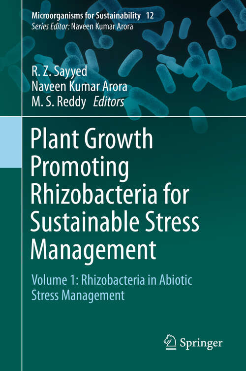 Book cover of Plant Growth Promoting Rhizobacteria for Sustainable Stress Management: Volume 1: Rhizobacteria in Abiotic Stress Management (1st ed. 2019) (Microorganisms for Sustainability #12)