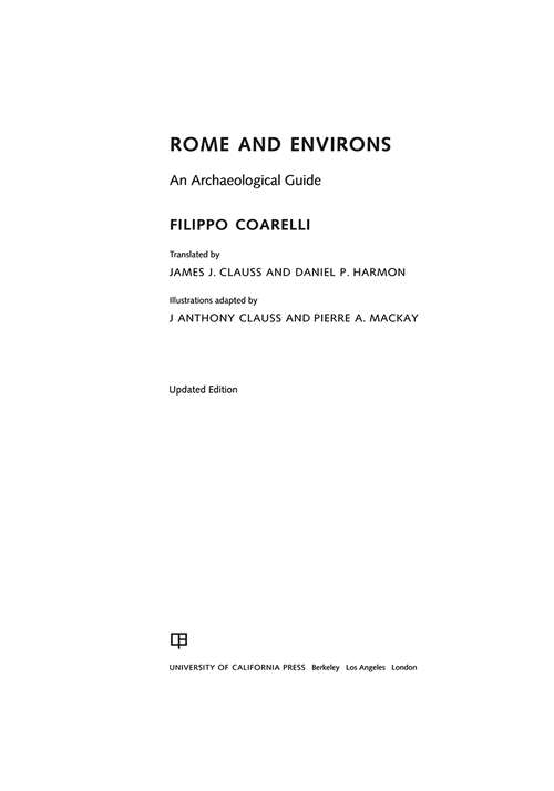 Book cover of Rome and Environs