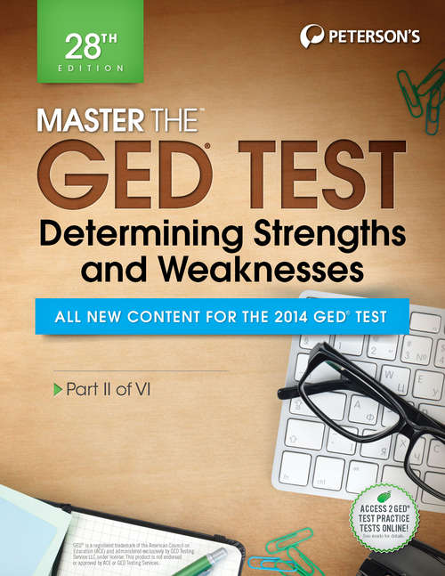 Book cover of Master the GED Test: Part II of VI