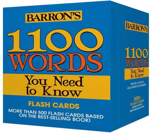 Book cover of 1100 Words You Need to Know Flashcards
