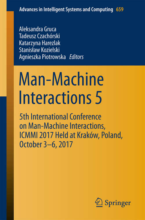 Book cover of Man-Machine Interactions 5
