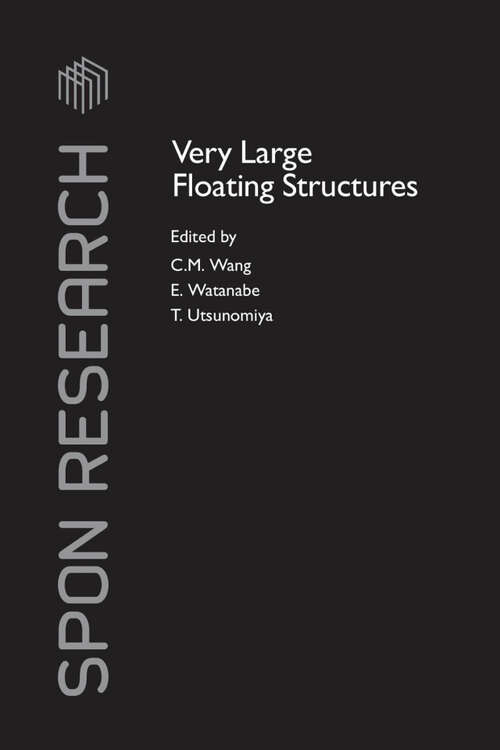Book cover of Very Large Floating Structures (1)