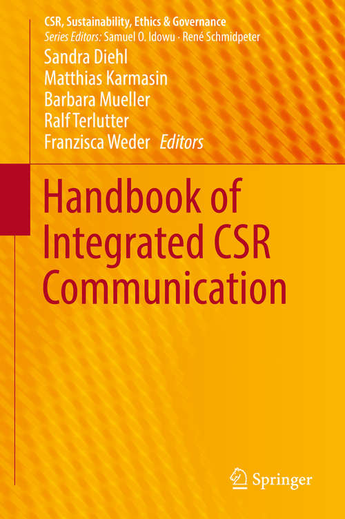 Book cover of Handbook of Integrated CSR Communication