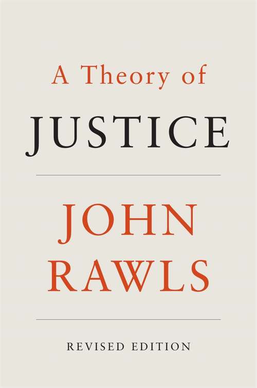 Book cover of A Theory of Justice (2)