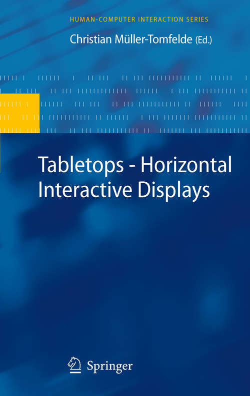 Book cover of Tabletops - Horizontal Interactive Displays
