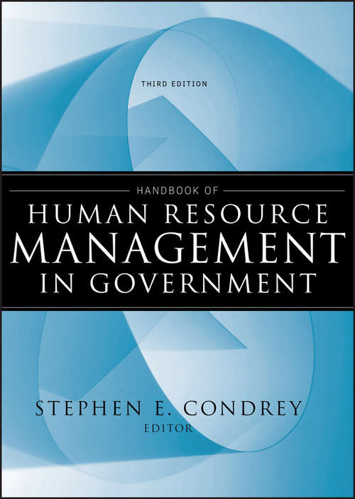 Book cover of Handbook of Human Resource Management in Government
