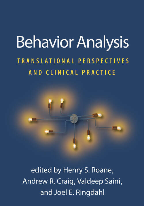 Book cover of Behavior Analysis: Translational Perspectives and Clinical Practice