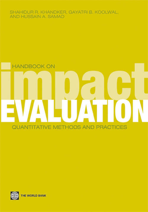Book cover of Handbook on Impact Evaluation: Quantitative Methods and Practices