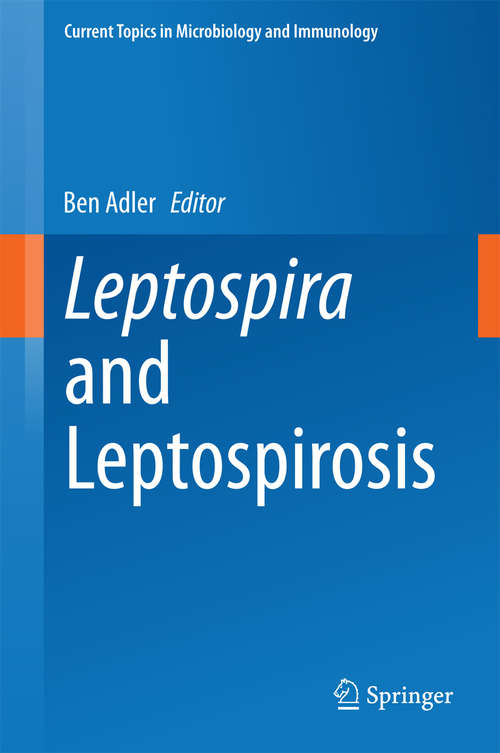 Book cover of Leptospira and Leptospirosis