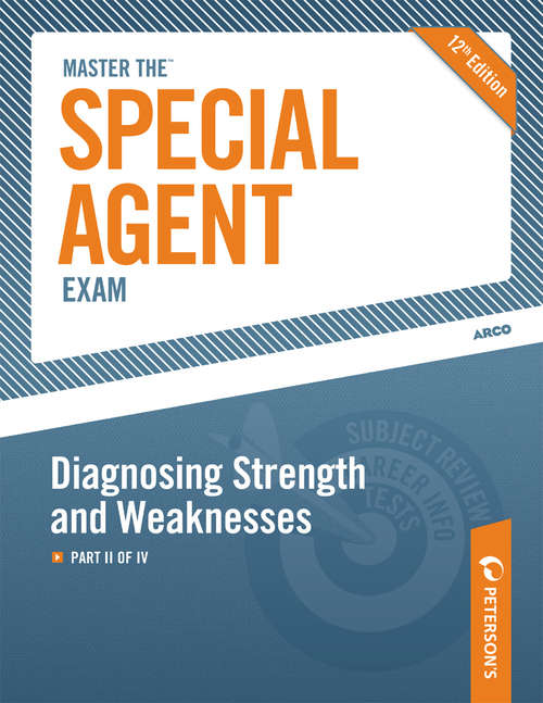 Book cover of Master the Special Agent Exam: Diagnosing Strength and Weaknesses