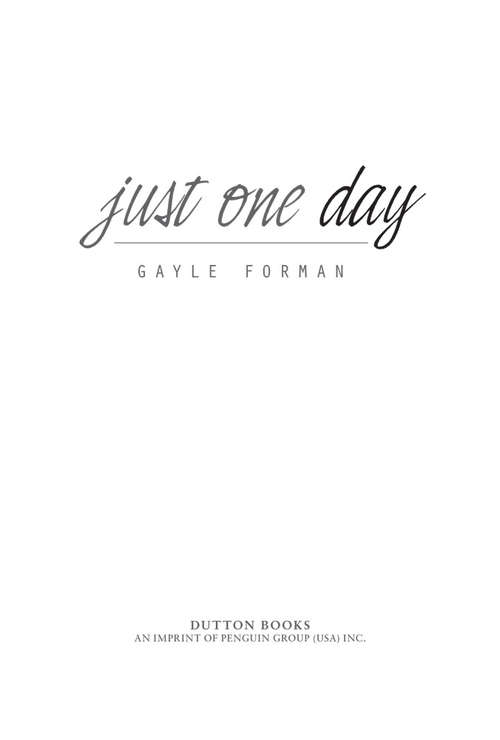 Book cover of Just One Day