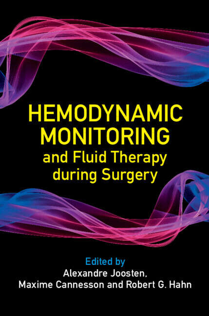 Book cover of Hemodynamic Monitoring and Fluid Therapy during Surgery