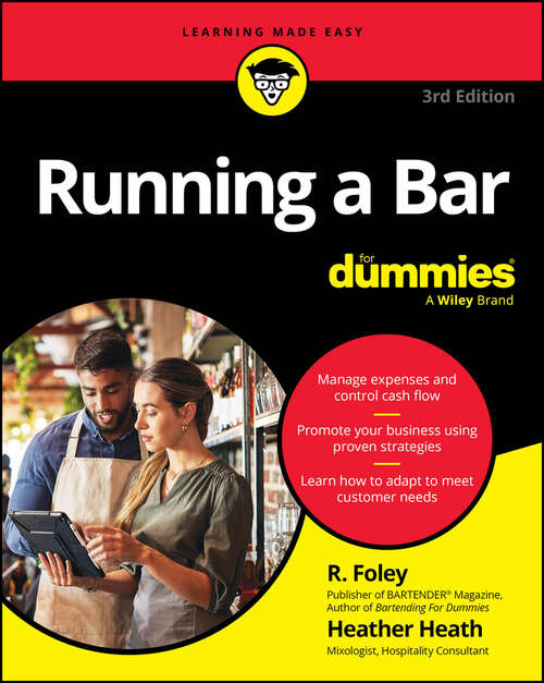 Book cover of Running A Bar For Dummies (3)