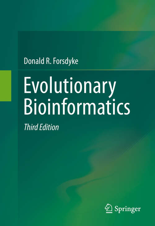 Book cover of Evolutionary Bioinformatics