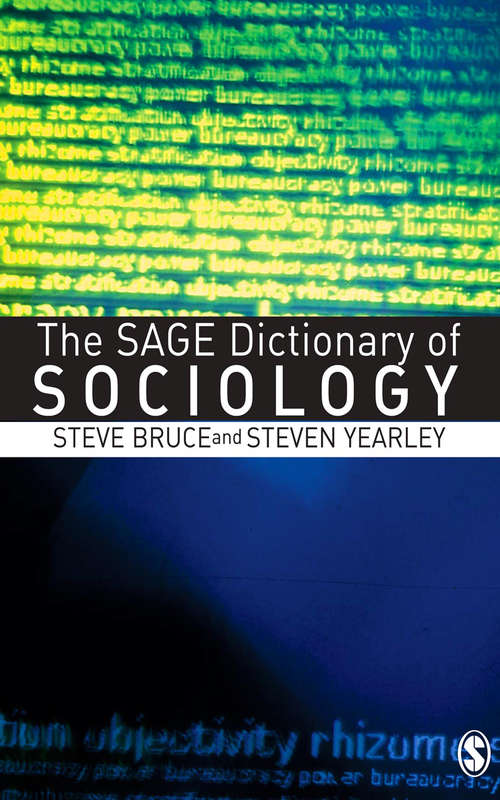 Book cover of The SAGE Dictionary of Sociology