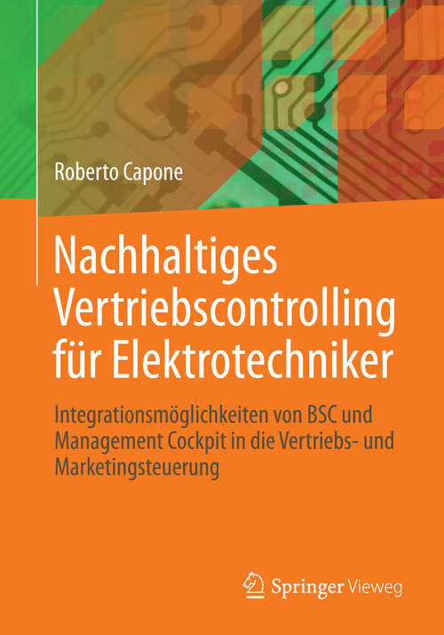 Book cover of Nachhaltiges Vertriebscontrolling für Elektrotechniker