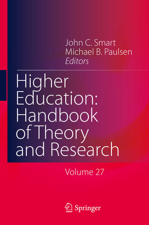 Book cover of Higher Education: Handbook of Theory and Research