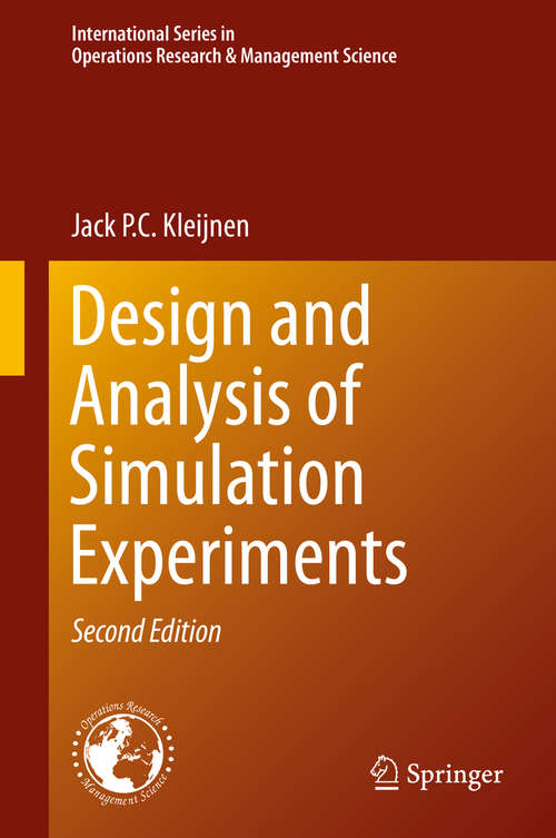 Book cover of Design and Analysis of Simulation Experiments